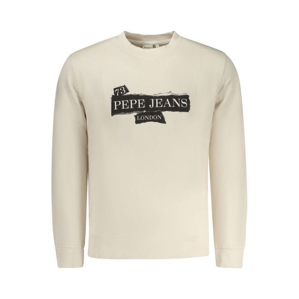 Pepe Jeans Beige Cotton Men Men's Sweatshirt
